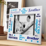 Novelty Gift For Brother Birthday Wooden Brother Photo Frame