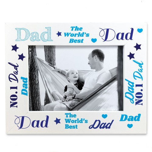 Photo Picture Frame For Dad Fathers Day Gift From Daughter Son