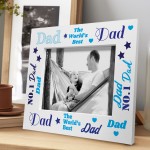 Photo Picture Frame For Dad Fathers Day Gift From Daughter Son