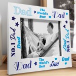 Photo Picture Frame For Dad Fathers Day Gift From Daughter Son