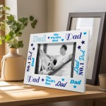 Photo Picture Frame For Dad Fathers Day Gift From Daughter Son