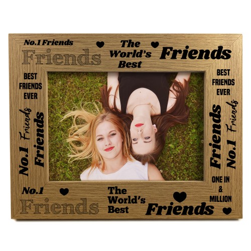 Worlds Best Friends Photo Frame Friendship Gift For Him Her