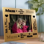 Mum Gifts Mum Wooden Photo Frame Birthday Christmas Gifts