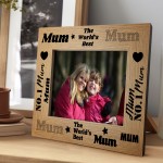 Mum Gifts Mum Wooden Photo Frame Birthday Christmas Gifts