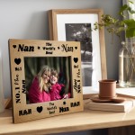 Nan Gifts Nan Wooden Photo Frame Birthday Christmas Gifts