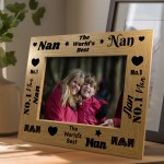 Nan Gifts Nan Wooden Photo Frame Birthday Christmas Gifts