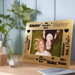 Worlds Best Sister Photo Frame Friendship Gift For Her Birthday