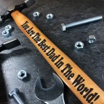 Novelty Dad Gifts From Daughter Son Engraved Hammer Tape Measure