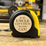 Gift For Uncle Birthday Christmas Engraved Tape Measure Tool