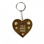 Funny IM A DOG DAD Gift Fathers Day Gift From The Dog Keyring