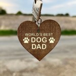 Funny BEST DOG DAD Gift Fathers Day Gift From The Dog Keyring