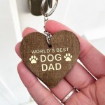 Funny BEST DOG DAD Gift Fathers Day Gift From The Dog Keyring