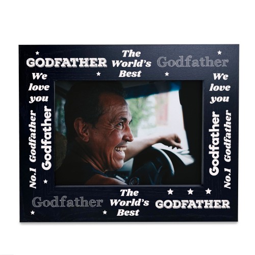 Godfather Gifts Wooden Photo Frame Birthday Fathers Day