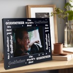 Godfather Gifts Wooden Photo Frame Birthday Fathers Day