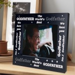 Godfather Gifts Wooden Photo Frame Birthday Fathers Day