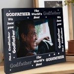 Godfather Gifts Wooden Photo Frame Birthday Fathers Day