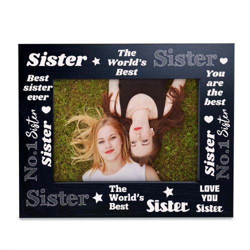 Worlds Best Sister Photo Frame Gift For Sister Best Friend