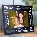 Worlds Best Sister Photo Frame Gift For Sister Best Friend