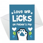 Fathers Day Gifts From Dog Puppy Dog Dad Funny Fathers Day Card