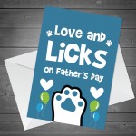 Fathers Day Gifts From Dog Puppy Dog Dad Funny Fathers Day Card