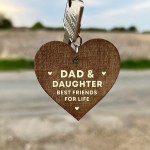 Dad Gifts From Daughter Wood Keyring Fathers Day Gift Funny