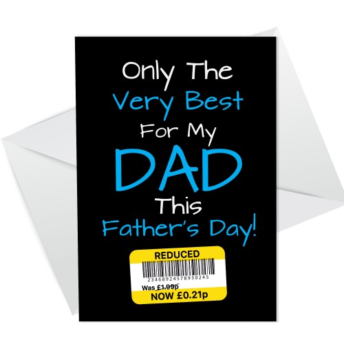 Reduced Cheap Funny Fathers Day Card From Daughter Son Child