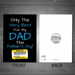 Reduced Cheap Funny Fathers Day Card From Daughter Son Child