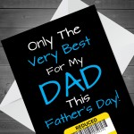 Reduced Cheap Funny Fathers Day Card From Daughter Son Child