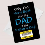 Reduced Cheap Funny Fathers Day Card From Daughter Son Child