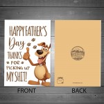 Funny Fathers Day Card From Dog Joke Humour Fathers Day Card