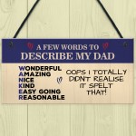 FUNNY Dad Gifts Birthday Daddy Gift From Daughter Son Funny