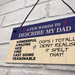 FUNNY Dad Gifts Birthday Daddy Gift From Daughter Son Funny