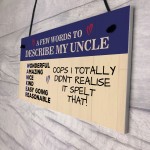 FUNNY Uncle Gifts Birthday Uncle Gift From Niece Nephew Funny