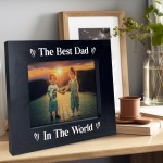 BEST DAD Photo Frame Fathers Day Birthday Gift Dad Gifts