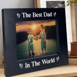 BEST DAD Photo Frame Fathers Day Birthday Gift Dad Gifts