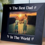 BEST DAD Photo Frame Fathers Day Birthday Gift Dad Gifts