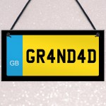 Grandad Novelty Number Plate Sign Fathers Day Birthday Gifts