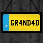 Grandad Novelty Number Plate Sign Fathers Day Birthday Gifts