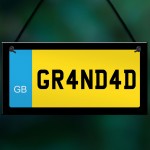 Grandad Novelty Number Plate Sign Fathers Day Birthday Gifts