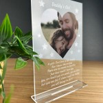 Personalised Daddy Daughter Photo Plaque Gifts For Daddy 