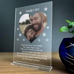 Personalised Daddy Daughter Photo Plaque Gifts For Daddy 