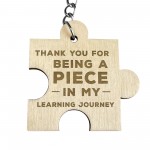 Thank You Teacher Gifts Engraved Keyring Nursery Teaching School