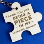 Thank You Teacher Gifts Engraved Keyring Nursery Teaching School