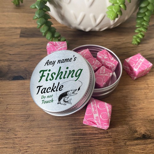 Personalised Fishing Tackle Tin For Line Hooks Novelty Gifts