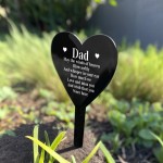 Memorial Plaque Dad Grave Stake Ornament Remembrance Item