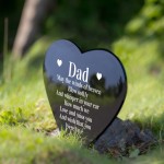 Memorial Plaque Dad Grave Stake Ornament Remembrance Item