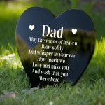 Memorial Plaque Dad Grave Stake Ornament Remembrance Item