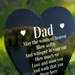 Memorial Plaque Dad Grave Stake Ornament Remembrance Item