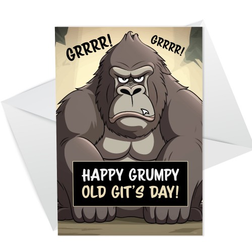 Funny Rude Dad Grandad Husband Birthday Card Grumpy Old Git