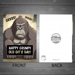 Funny Rude Dad Grandad Husband Birthday Card Grumpy Old Git